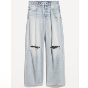 NWT Old Navy High Waisted Ripped Wide Leg Jeans
